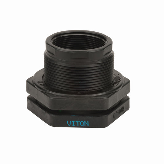 3" Poly Bulkhead Fitting-FKM