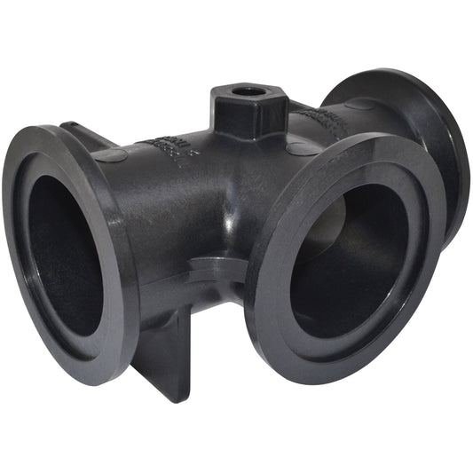 PP Tee 2" FP Flange X 2" FP Flange
