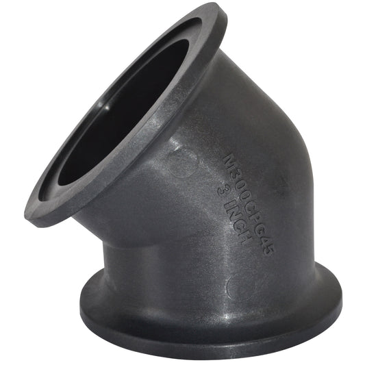 PP Elbow 45  2" FP Flange X 2" FP Flange